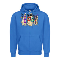 True Royal boo Zipper Hoodie - CowhideDigitalArt