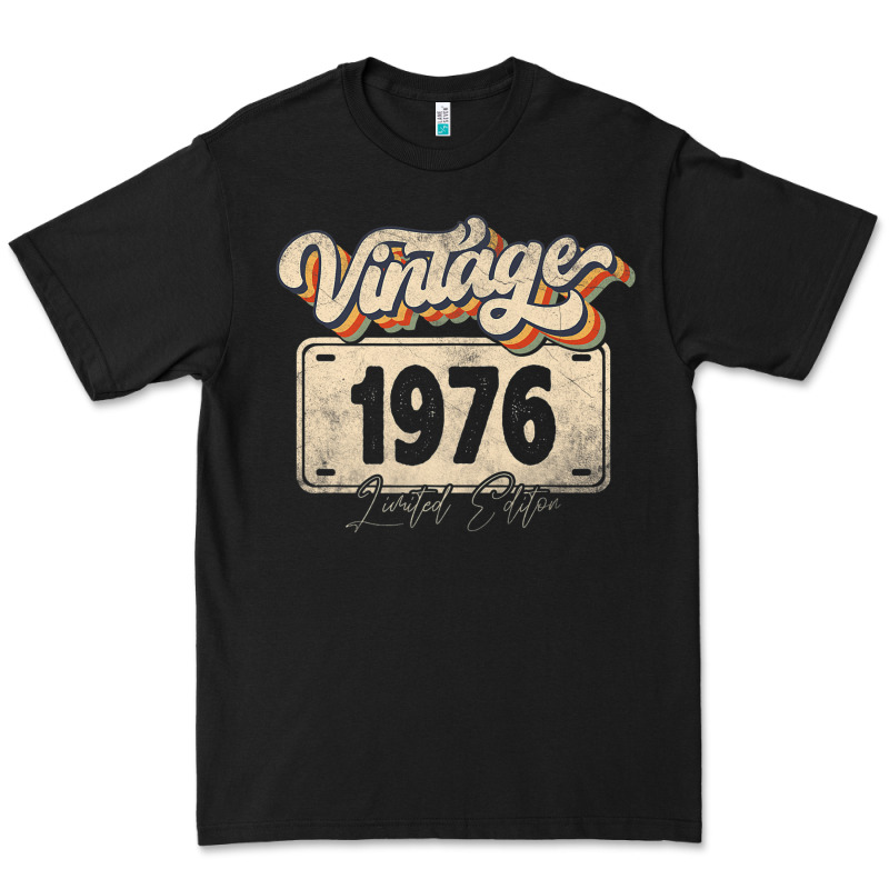 46 Year Old Vintage 1976 Men Women 46th Birthday Decor Premium Tee by minhPixels | Teevron