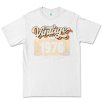 White 46 Year Old Vintage 1976 Men Women 46th Birthday Decor Premium Tee - minhPixels