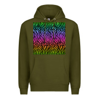 Army Green tiger glitter seamless pattern Premium Hoodie - BundleAndBundleShop