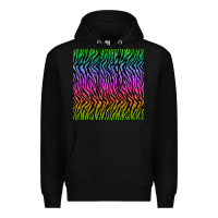 Black tiger glitter seamless pattern Premium Hoodie - BundleAndBundleShop