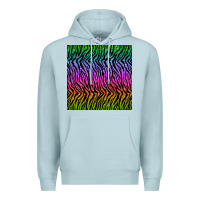 Blue Mist tiger glitter seamless pattern Premium Hoodie - BundleAndBundleShop