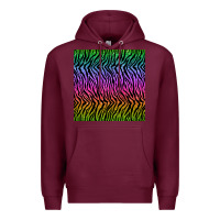 Burgundy tiger glitter seamless pattern Premium Hoodie - BundleAndBundleShop