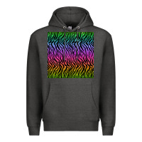 Charcoal Heather tiger glitter seamless pattern Premium Hoodie - BundleAndBundleShop