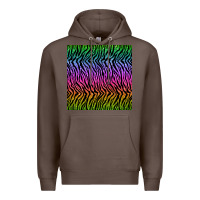 Coffee tiger glitter seamless pattern Premium Hoodie - BundleAndBundleShop