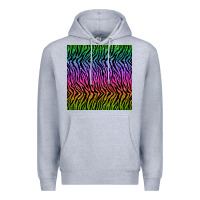 Heather Grey tiger glitter seamless pattern Premium Hoodie - BundleAndBundleShop