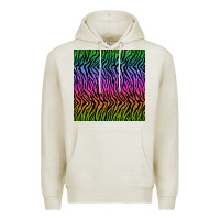 Oatmeal Heather tiger glitter seamless pattern Premium Hoodie - BundleAndBundleShop