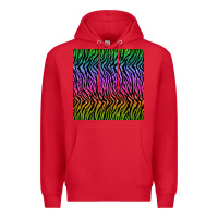 Red tiger glitter seamless pattern Premium Hoodie - BundleAndBundleShop