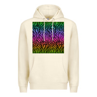 Sandshell tiger glitter seamless pattern Premium Hoodie - BundleAndBundleShop