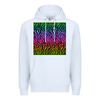 White tiger glitter seamless pattern Premium Hoodie - BundleAndBundleShop