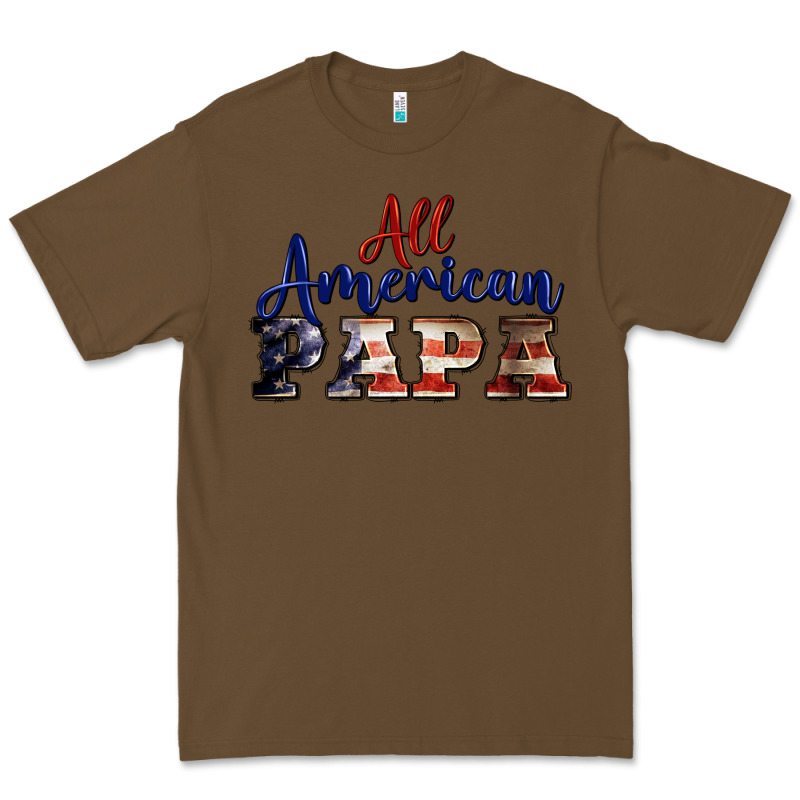 All American Papa Premium Tee by BarkalooDesign | Teevron