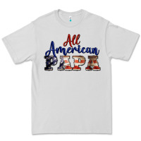 Dove Grey all american papa Premium Tee - BarkalooDesign