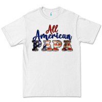 White all american papa Premium Tee - BarkalooDesign