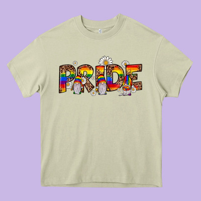 Pride Gnome Heavy Core Tee Designed By Jahusdesignshop