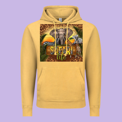 Safari Life Vintage Hoodie Designed By Tumblerdesignbyshophia