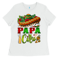 White papa cito sombrero Ladies Tee - BarkalooDesign
