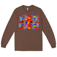 Chestnut Autism brushstrokes Long Sleeve Tee - CowGirlArtShop