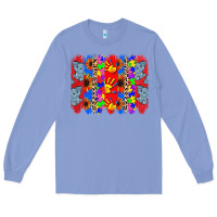 Colony Blue Autism brushstrokes Long Sleeve Tee - CowGirlArtShop