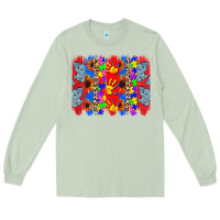 Matcha Autism brushstrokes Long Sleeve Tee - CowGirlArtShop