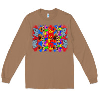 Toasted Coconut Autism brushstrokes Long Sleeve Tee - CowGirlArtShop
