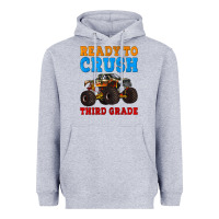 Heather Grey ready to crush third grade Heavyweight Hoodie - Artiststas