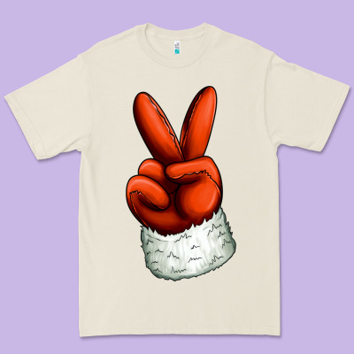 Christmas Peace Hand Premium Tee Designed By Jasminsmagicworld