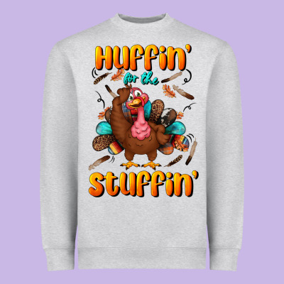 Huffin' For The Stuffin' Heavyweight Sweatshirt Designed By Bundleandbundleshop