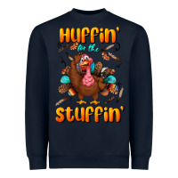 Navy huffin' for the stuffin' Heavyweight Sweatshirt - BundleAndBundleShop