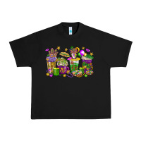 Black Mardi Gras coffee cups Urban Heavy Tee - HowdyJamesFarm