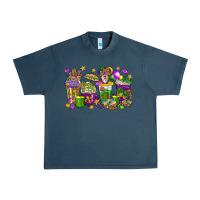 Midnight Navy Mardi Gras coffee cups Urban Heavy Tee - HowdyJamesFarm
