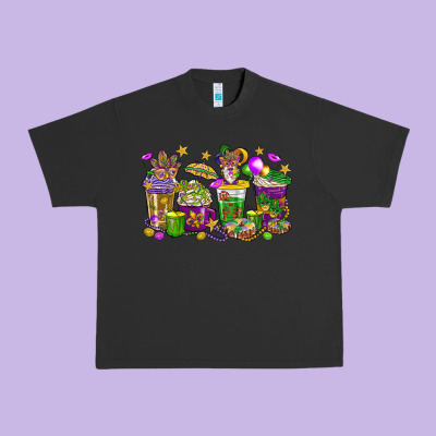 Mardi Gras Coffee Cups Urban Heavy Tee Designed By Howdyjamesfarm
