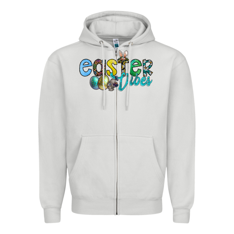 Easter Vibes Zipper Hoodie by CowhideDigitalArt | Teevron