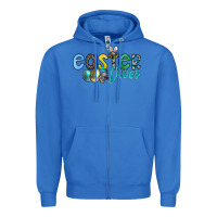 True Royal easter vibes Zipper Hoodie - CowhideDigitalArt