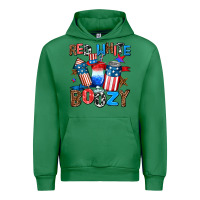 Emerald red white boozy Urban Hoodie - AdoDesignShop