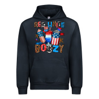 Navy red white boozy Urban Hoodie - AdoDesignShop