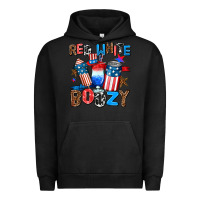 Pigment Black red white boozy Urban Hoodie - AdoDesignShop