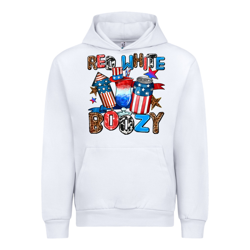 Red White Boozy Urban Hoodie by AdoDesignShop | Teevron