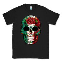 Black Mexican Skull Classic Tee - texasbilliewilder
