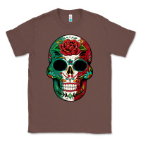 Chestnut Mexican Skull Classic Tee - texasbilliewilder