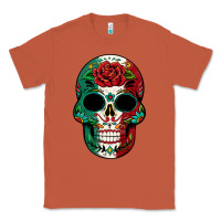 Copper Mexican Skull Classic Tee - texasbilliewilder