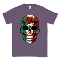 Lavender Mexican Skull Classic Tee - texasbilliewilder