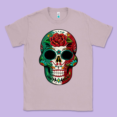 Mexican Skull Classic Tee Designed By Texasbilliewilder