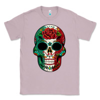 Lilac Mexican Skull Classic Tee - texasbilliewilder