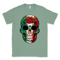Sage Mexican Skull Classic Tee - texasbilliewilder