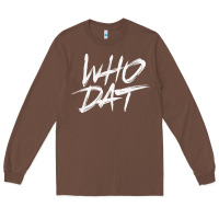 Chestnut Who Dat GIFT Long Sleeve Tee - minhPixels