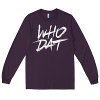 Plum Who Dat GIFT Long Sleeve Tee - minhPixels
