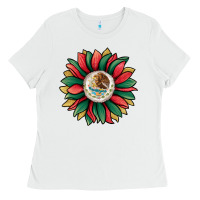 White mexican sunflower Ladies Tee - Jasminsmagicworld