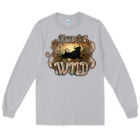 Moon Dust Keep it wild western bull Long Sleeve Tee - HowdyJamesFarm