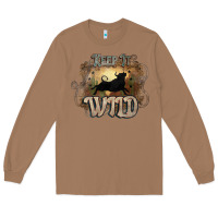 Toasted Coconut Keep it wild western bull Long Sleeve Tee - HowdyJamesFarm