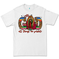 White with god all things are possible lady of guadalupe Premium Tee - Jasminsmagicworld